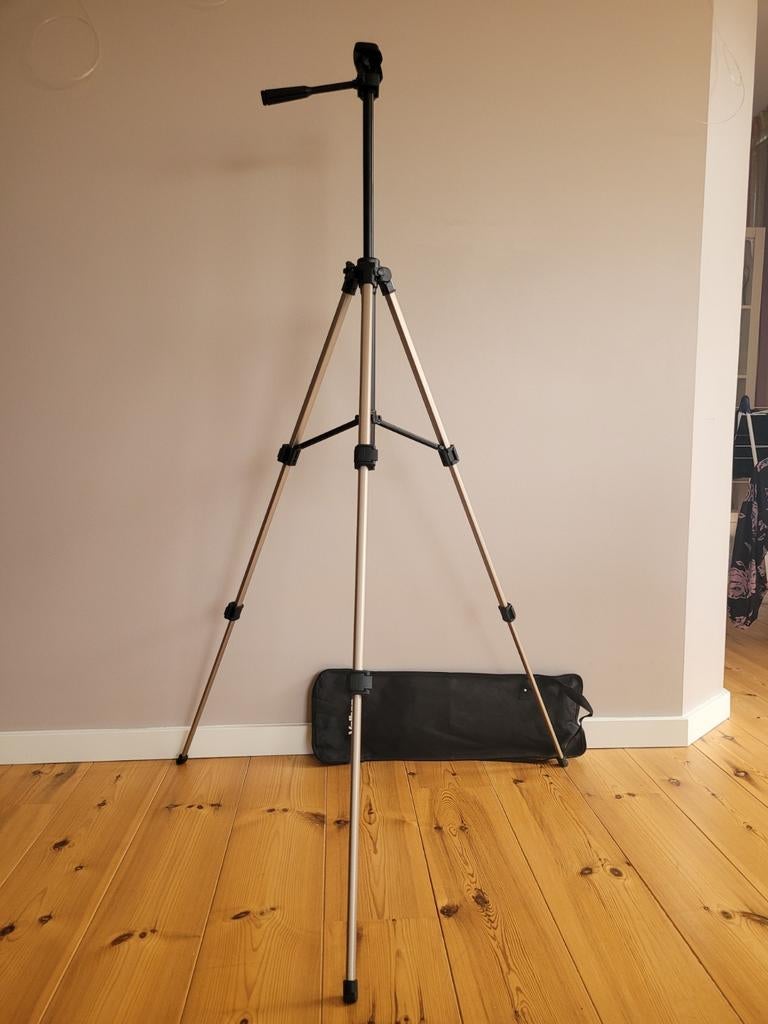 Velbon CX-300 Statief - Brons Aluminium - Incl. Hoes, Gebruikt, Minder dan 150 cm, Met balhoofd, Ophalen of Verzenden