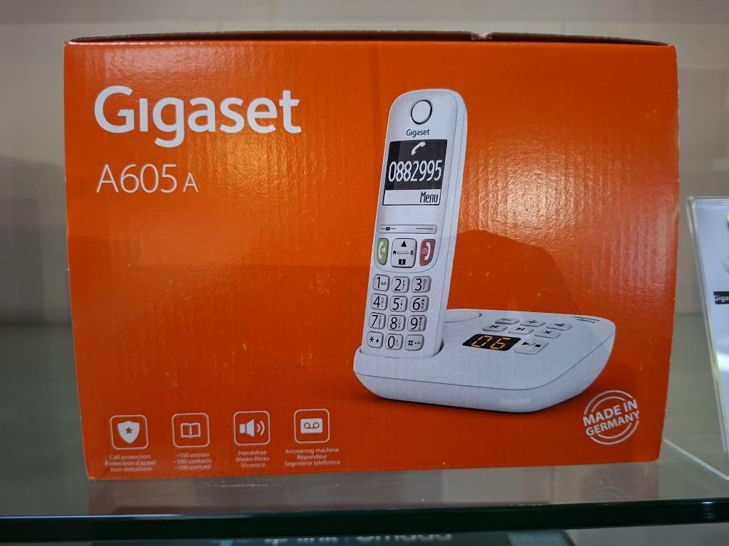 Gigaset - A605A white, Ophalen of Verzenden, Zo goed als nieuw, 1 handset, Stralingsarm