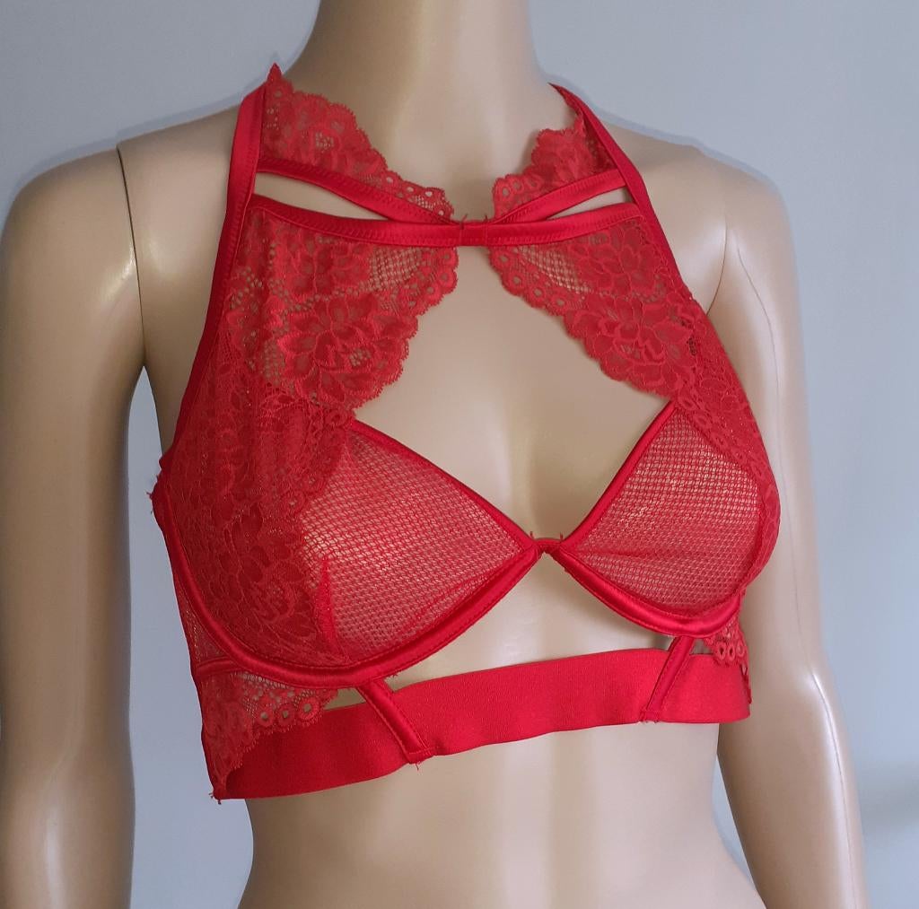 Niet voorgevormde Bh 70 D Tomei rood Hunkemoller Private, Kleding | Dames, Ondergoed en Lingerie, Ophalen of Verzenden, Rood, BH