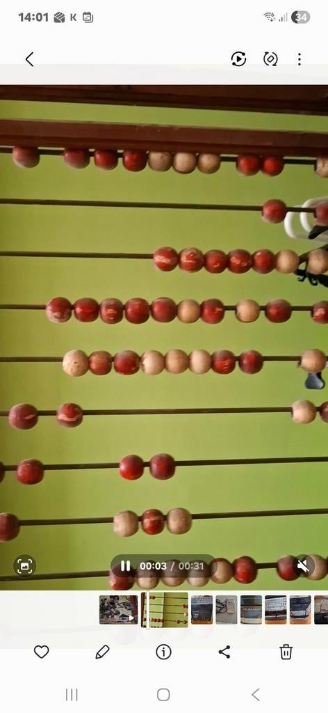 Vintage Abacus / Rekenrek, Ophalen
