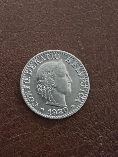 20 Rappen 1920B Helvetica, Postzegels en Munten, Munten | Europa | Niet-Euromunten, Losse munt, Overige landen, Ophalen of Verzenden