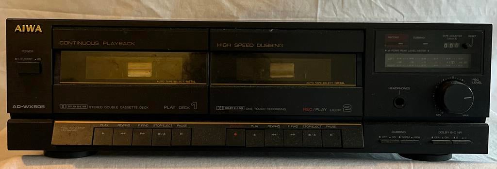 AIWA AD-WX504E Cassettedeck - Defect/Onderdelen, Audio, Tv en Foto, Cassettedecks, Ophalen of Verzenden