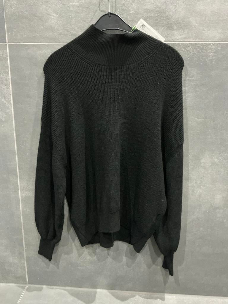 Nieuwe MSCH zwarte ribgebreide trui – maat 36/38 (S/M) nieuw, Ophalen of Verzenden, Nieuw, Maat 36 (S), Zwart
