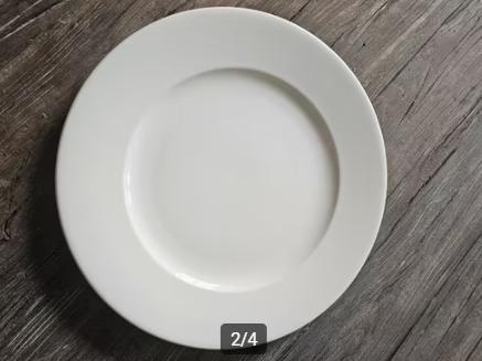 Intermezzo borden, 10 borden, strakke witte borden, Ø 30 cm, Huis en Inrichting, Keuken | Servies, Nieuw, Bord(en), Effen, Aardewerk