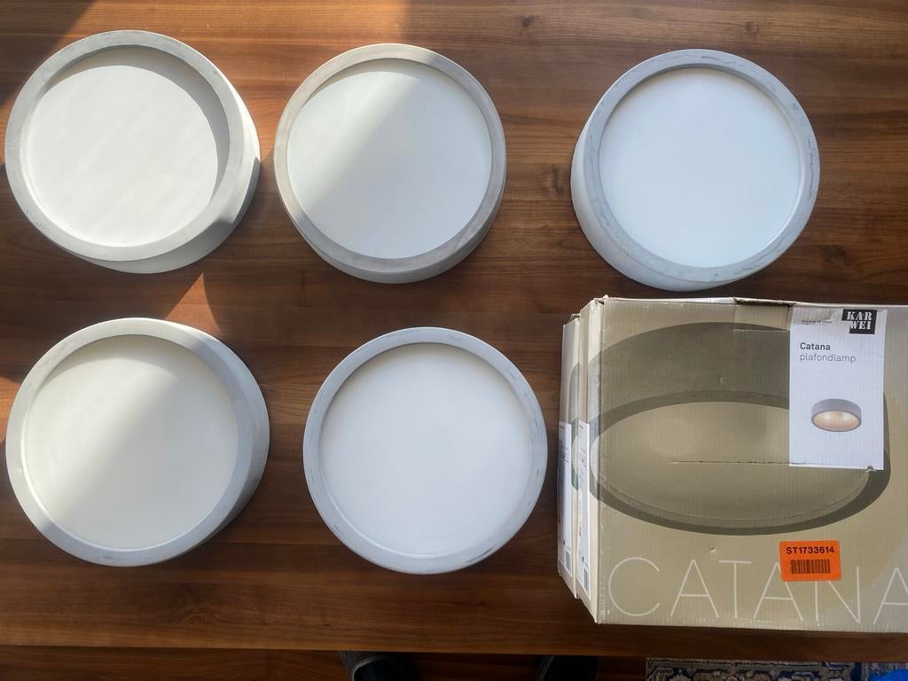 Plafondlamp plafonnière Livorno Karwei ZGAN, Ophalen, Zo goed als nieuw