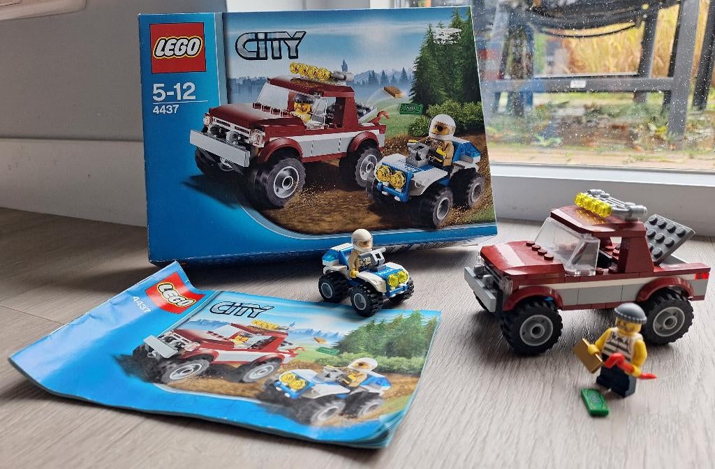 LEGO 4437 Politieachtervolging - 100% compleet + boekje/doos, Compleet, Lego, Ophalen of Verzenden, Complete set