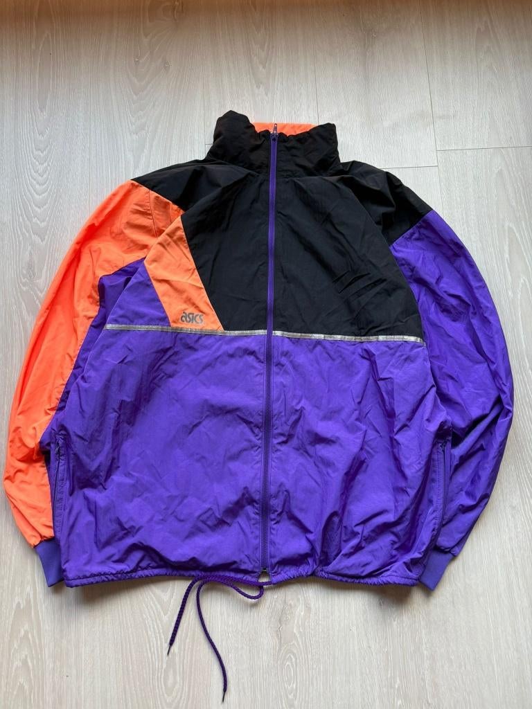Vintage Asics Trainingsjack  XL, Kleding | Heren, Truien en Vesten, ., Maat 56/58 (XL), Ophalen of Verzenden, Zo goed als nieuw