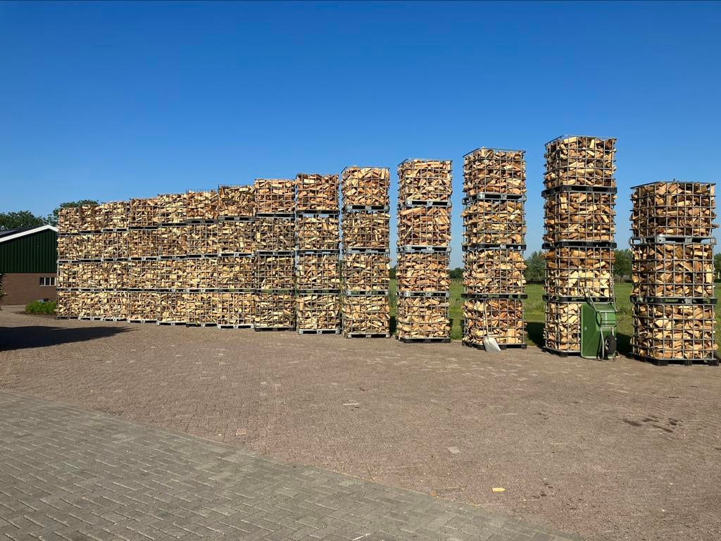 Eikenhaardhout en mix openhaardhout kachelhout, Tuin en Terras, Haardhout, 6 m³ of meer, Ophalen, Overige houtsoorten, Blokken