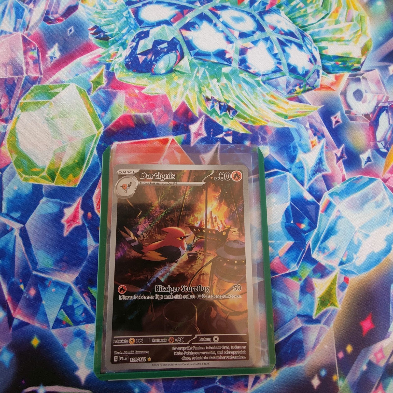 Fletchinder (Dartignis) 199/193 PAL Duitse Pokémon Kaart, Ophalen, Nieuw, Losse kaart