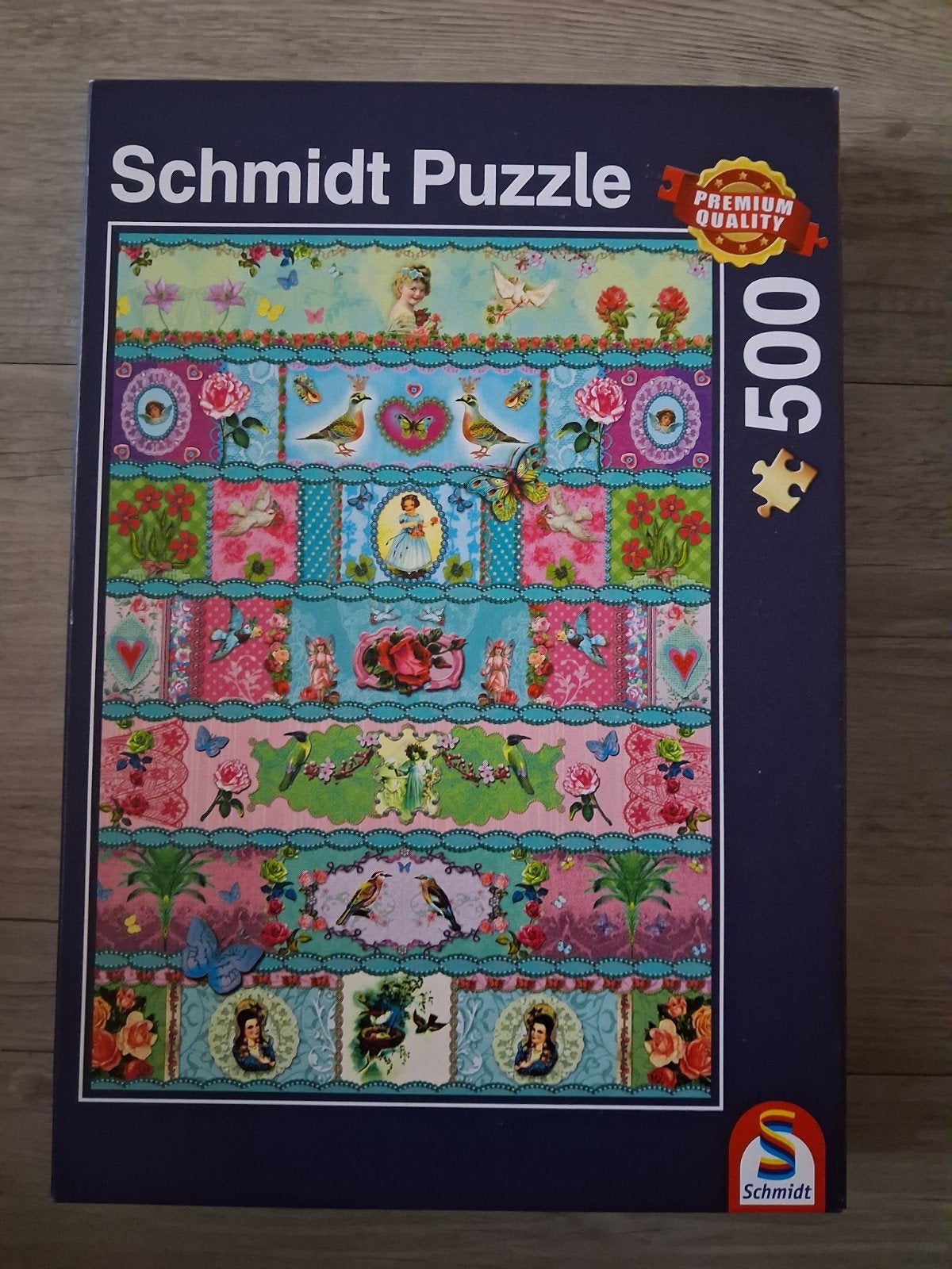 Schmidt Paradijszegels puzzel van 500 stukjes, Ophalen of Verzenden, 500 t/m 1500 stukjes, Zo goed als nieuw, Legpuzzel