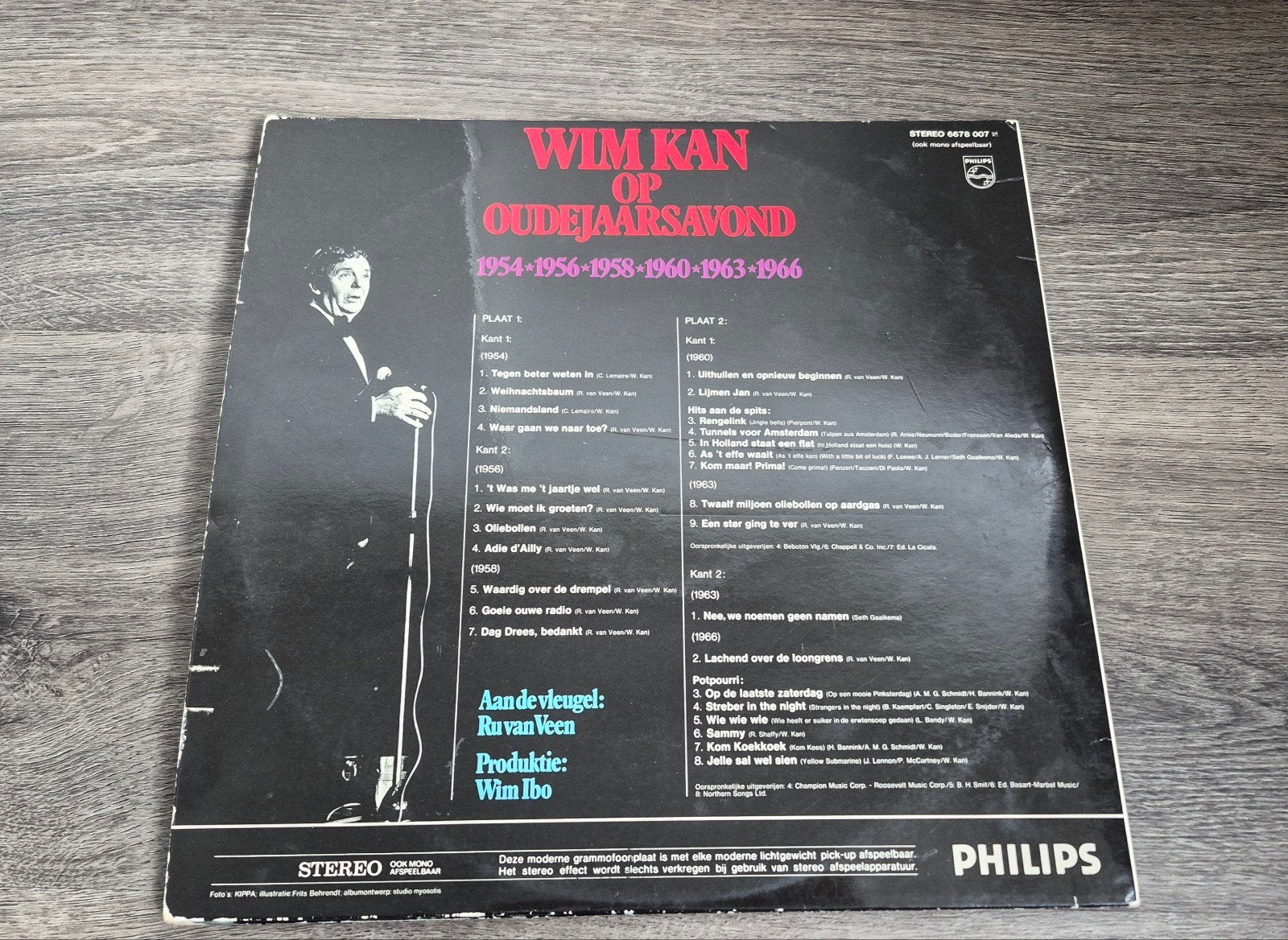 Vinyl/lp Wim Kan op oudejaarsavond, Cd's en Dvd's, Vinyl | Overige Vinyl, Ophalen, Gebruikt