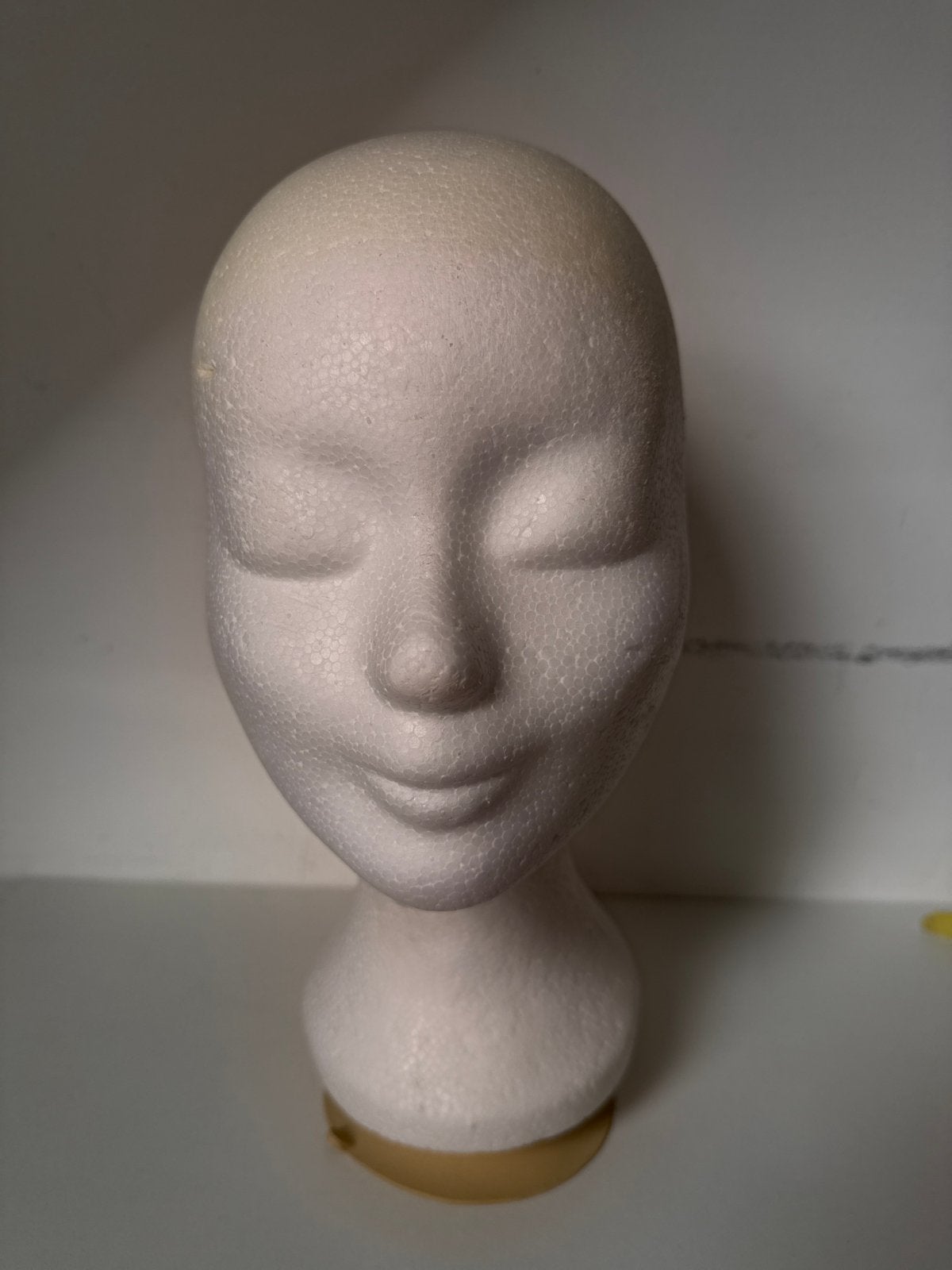 Piepschuim Hoofd - Mannequin voor Pruiken/Hoeden, Ophalen of Verzenden, Gebruikt