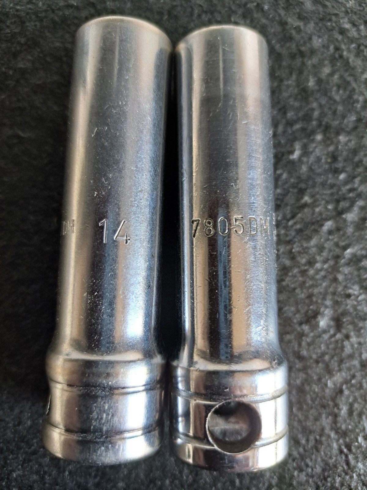 2x Belzer lange doppen 14mm, 82mm lang, Ophalen of Verzenden, Gebruikt, Sleutel/ratel