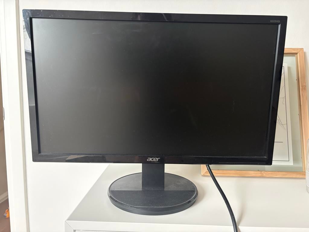 Acer K222HQL Monitor - Full HD Beeldscherm, Ophalen, Gebruikt, Kantelbaar, Full HD