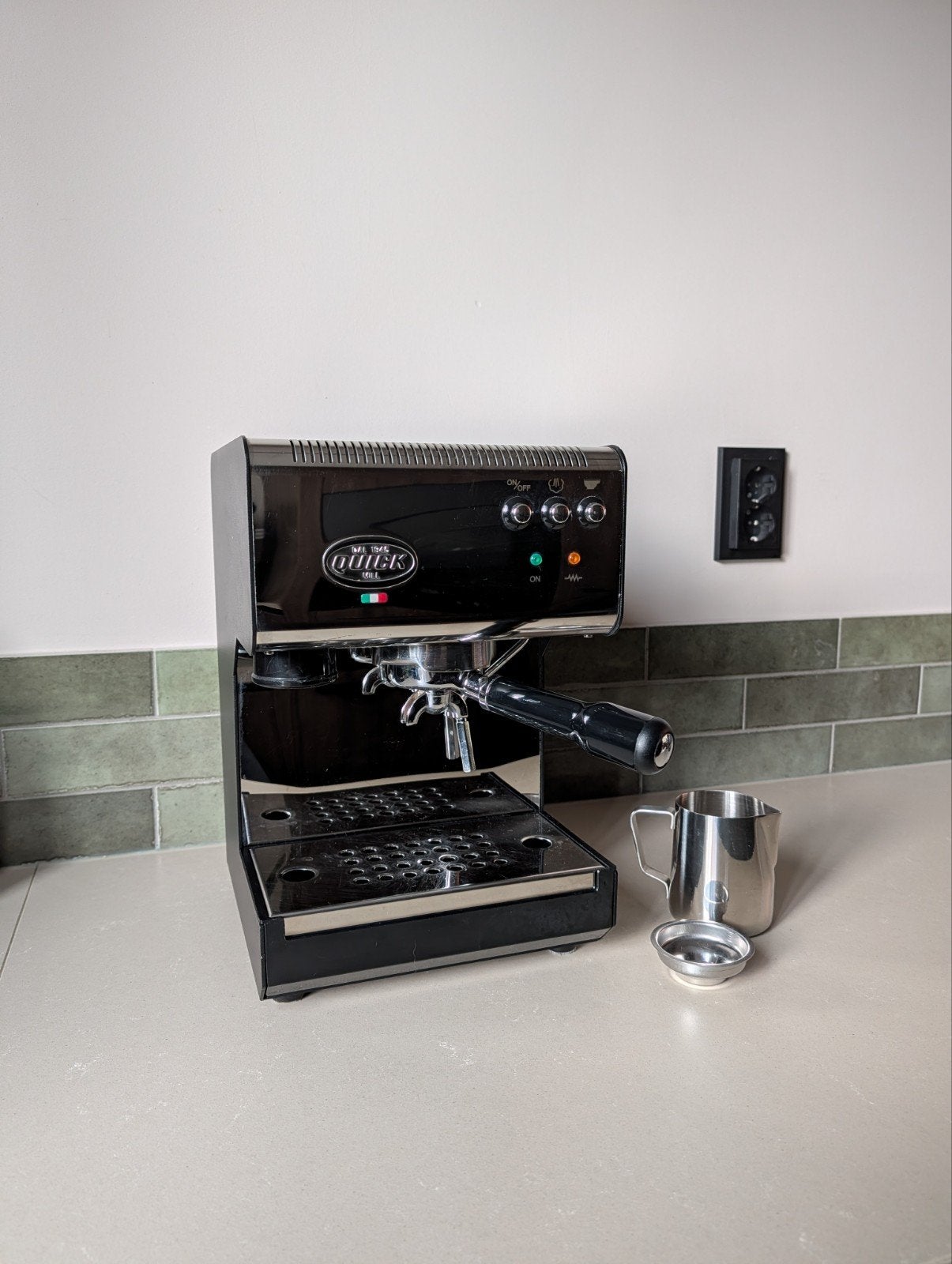 Quickmill 2820 espressomachine | compleet en goed onderhoude, Gebruikt, Espresso apparaat, Gemalen koffie, Ophalen