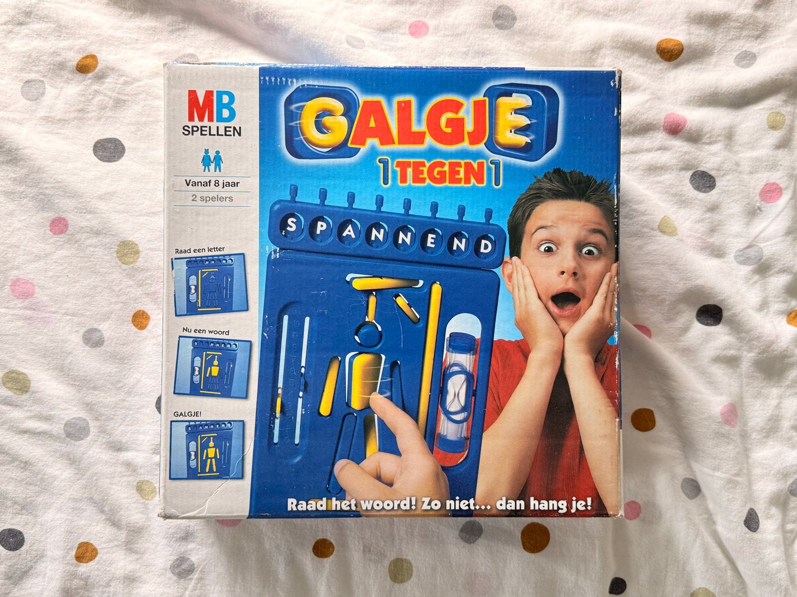Galgje 1 tegen 1 bordspel van MB Spellen, Een of twee spelers, Ophalen of Verzenden, Gebruikt