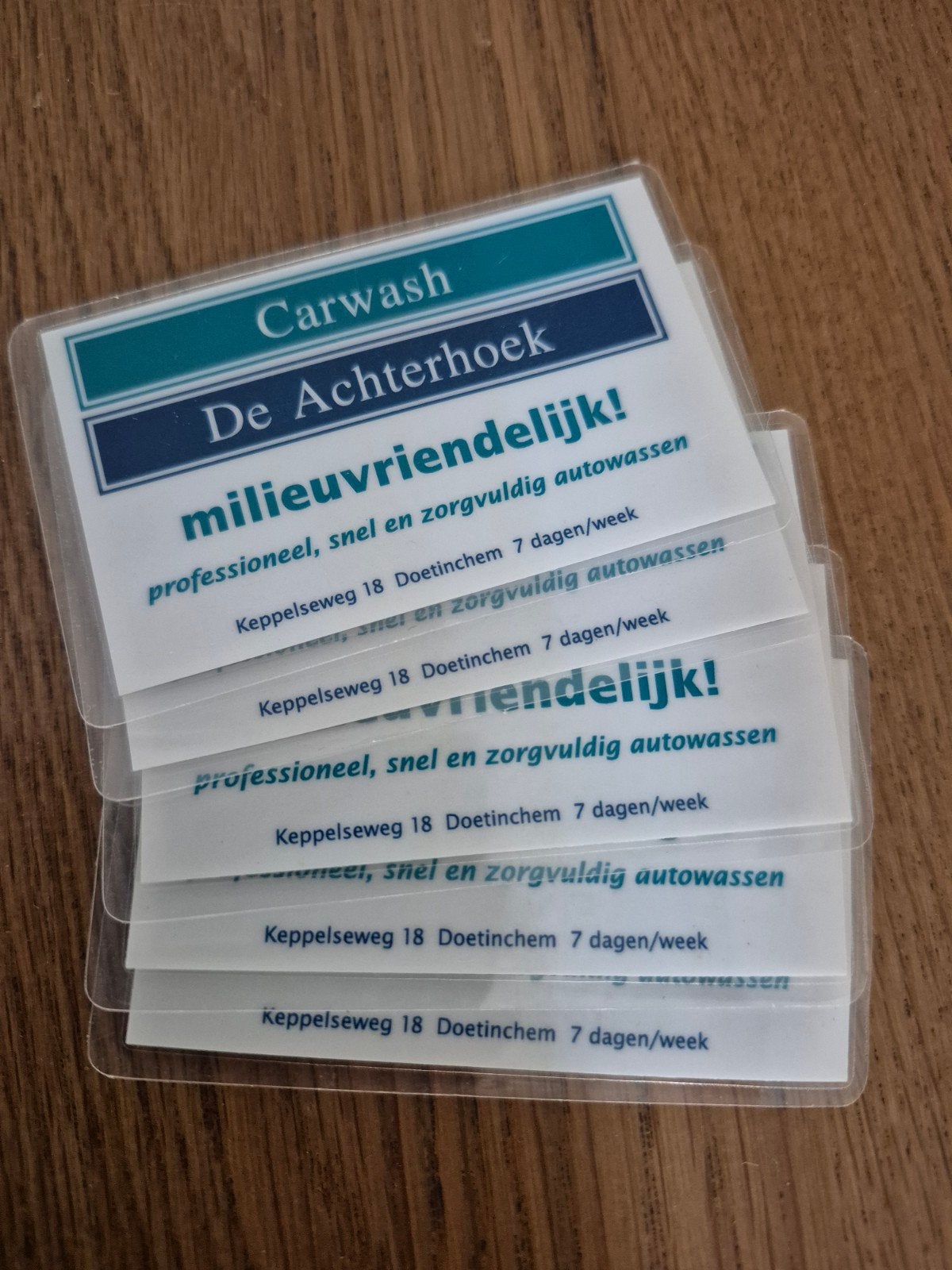 Kaartjes autowasstraat