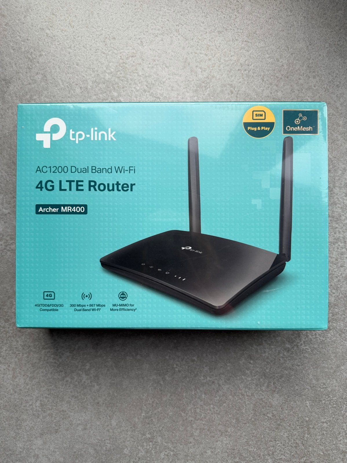 TP-Link Archer MR400 AC1200 4G LTE Router Nieuw Geseald, Ophalen of Verzenden, Nieuw, Router