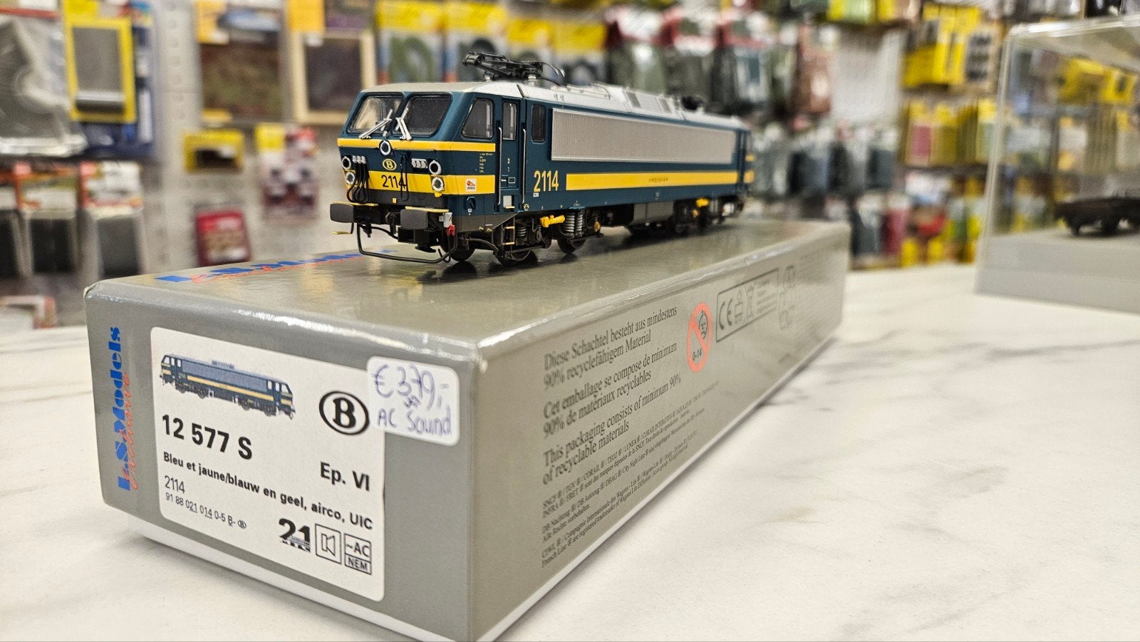 LS Models LSM 12577S E-lok HLE 2114 NMBS AC Sound, Hobby en Vrije tijd, Overige merken, Wisselstroom, Locomotief, -