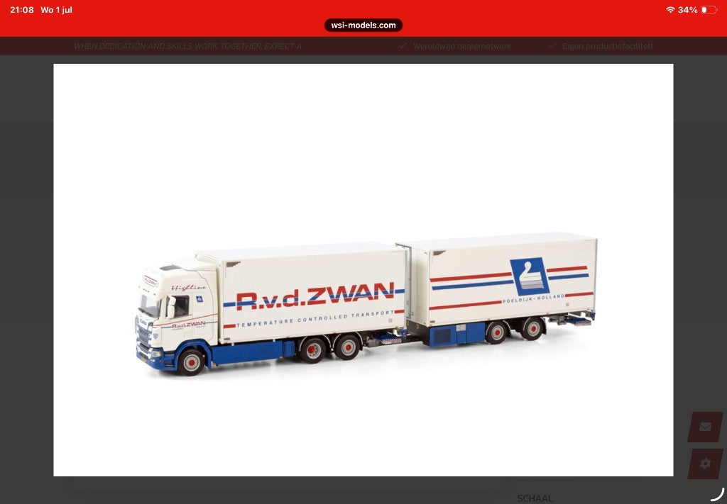 WSI R vd Zwan combi, Ophalen, Zo goed als nieuw, Bus of Vrachtwagen, Wsi