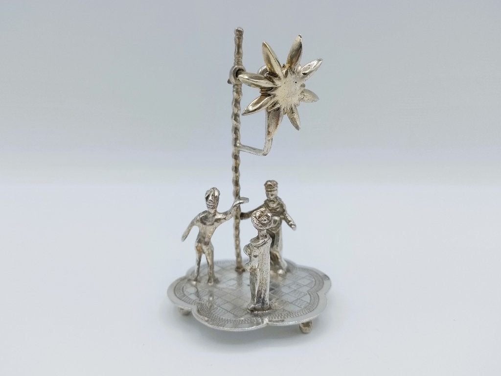 Zilveren miniatuur 3 koningen R. Scheltens Groningen ca.1860, Verzenden, Zilver
