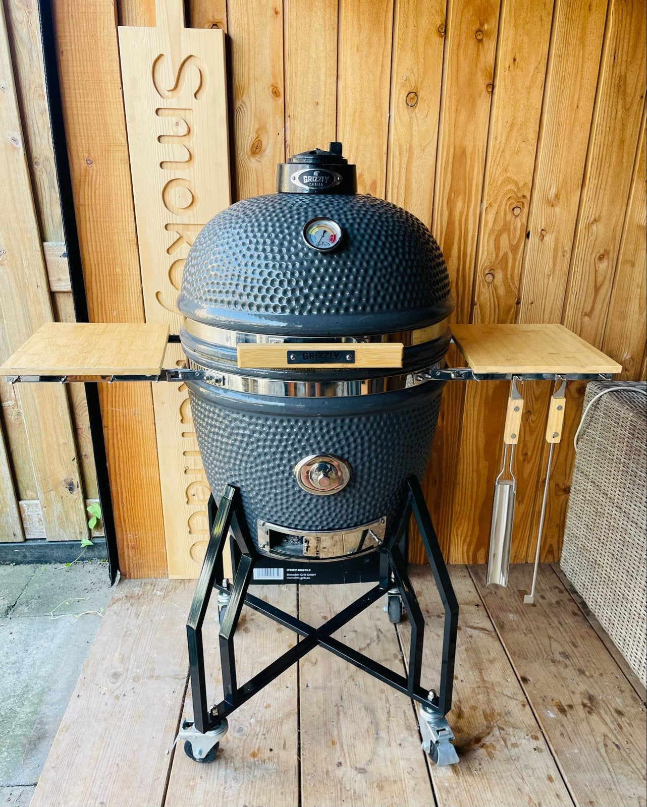 Te koop Grizzly Grill Large Kamado BBQ, Ophalen, Zo goed als nieuw