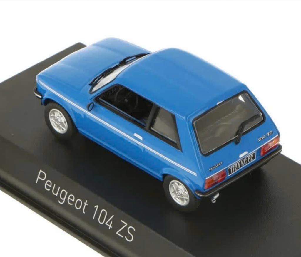 Peugeot 104 ZS 1979 Ibis Blauw schaal 1/43 NOREV ref: 471404, Hobby en Vrije tijd, Modelauto's | 1:43, Verzenden, Nieuw, Auto