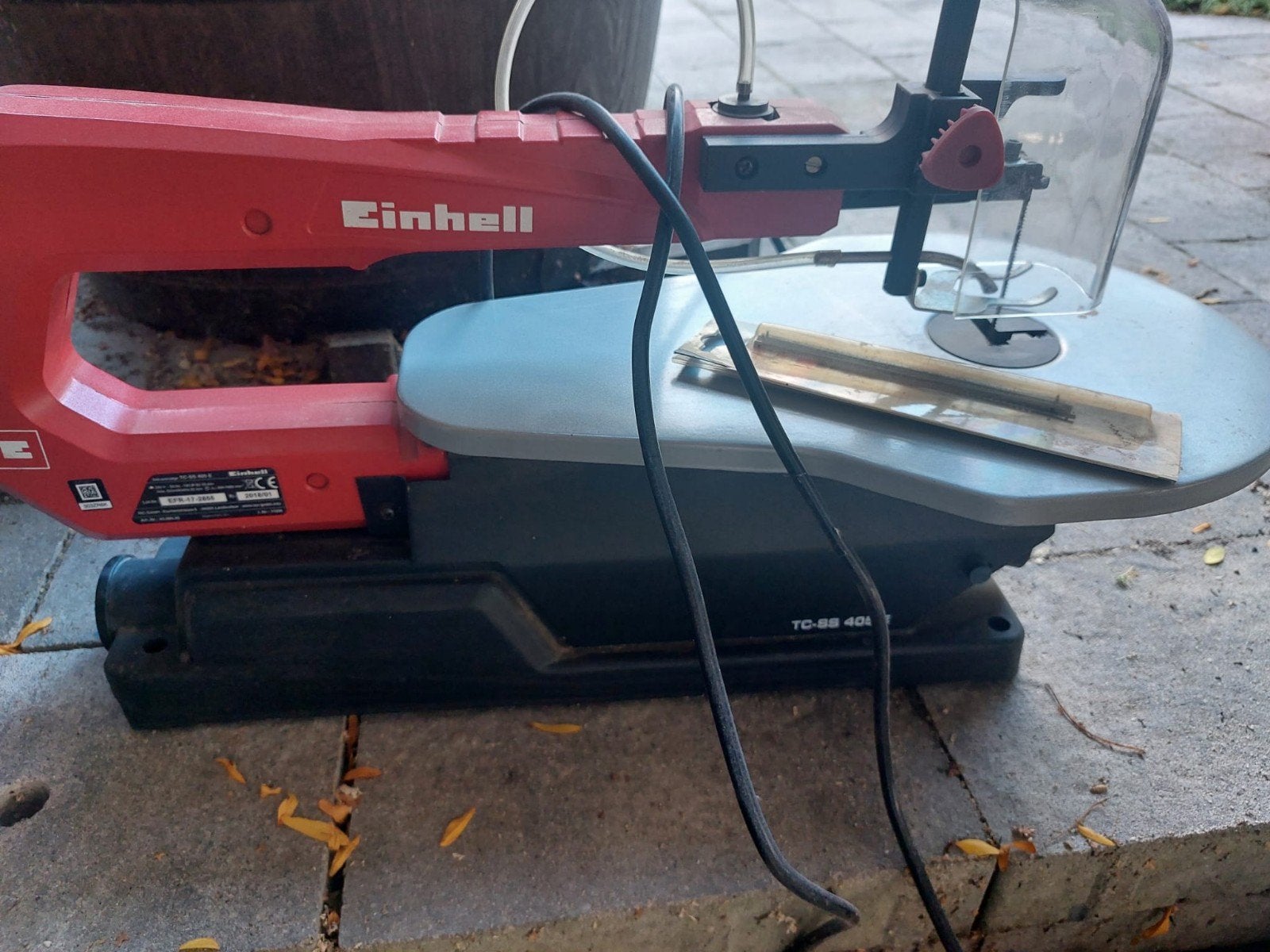 Einhell TC-SS 405 E Figuurzaagmachine, Ophalen, Zo goed als nieuw, 30 tot 70 mm, Figuurzaag