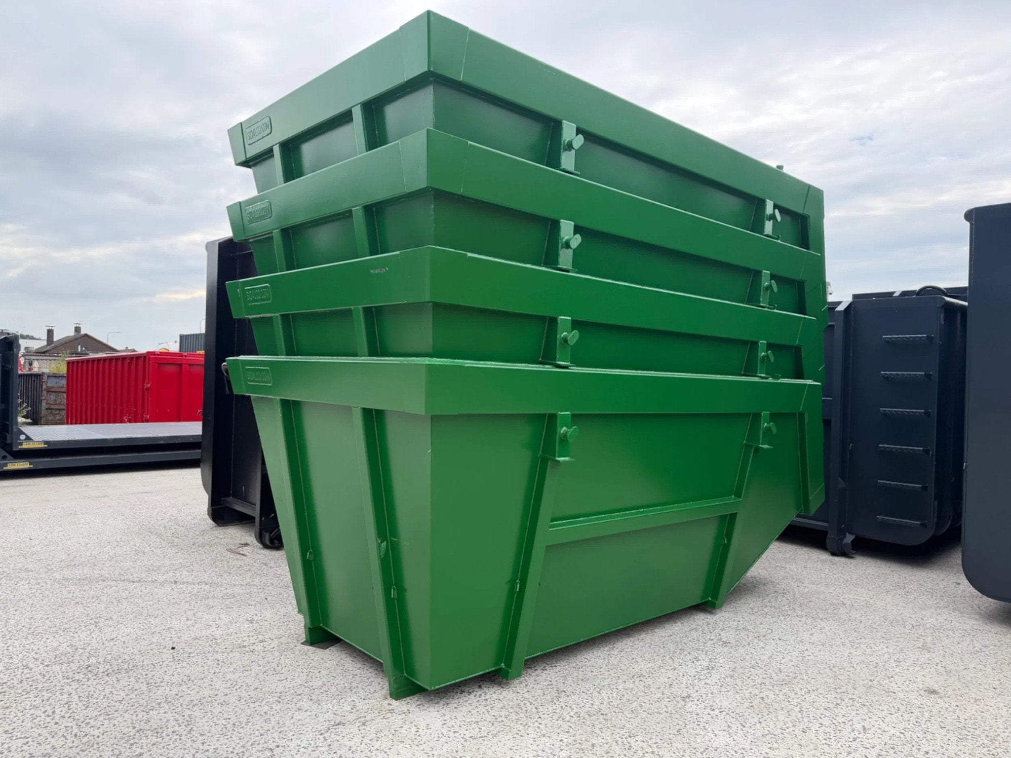 Sidalco 9m3 portaalarm containers groen