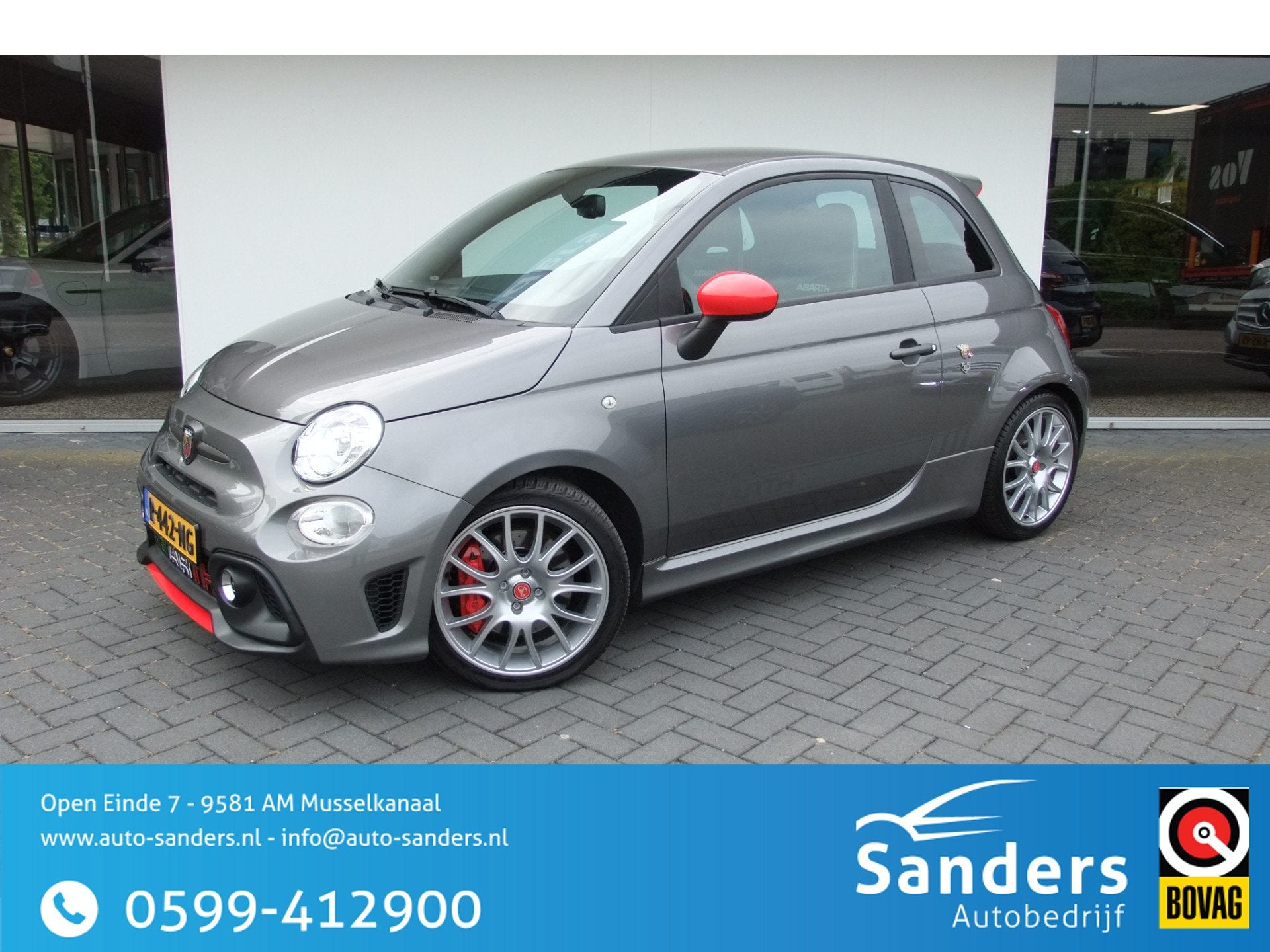 Fiat 500C 1.4 T-Jet Abarth Competizione/ 180PK/ SABELT stoel, Voorwielaandrijving, Euro 6, 4 cilinders, Cabriolet