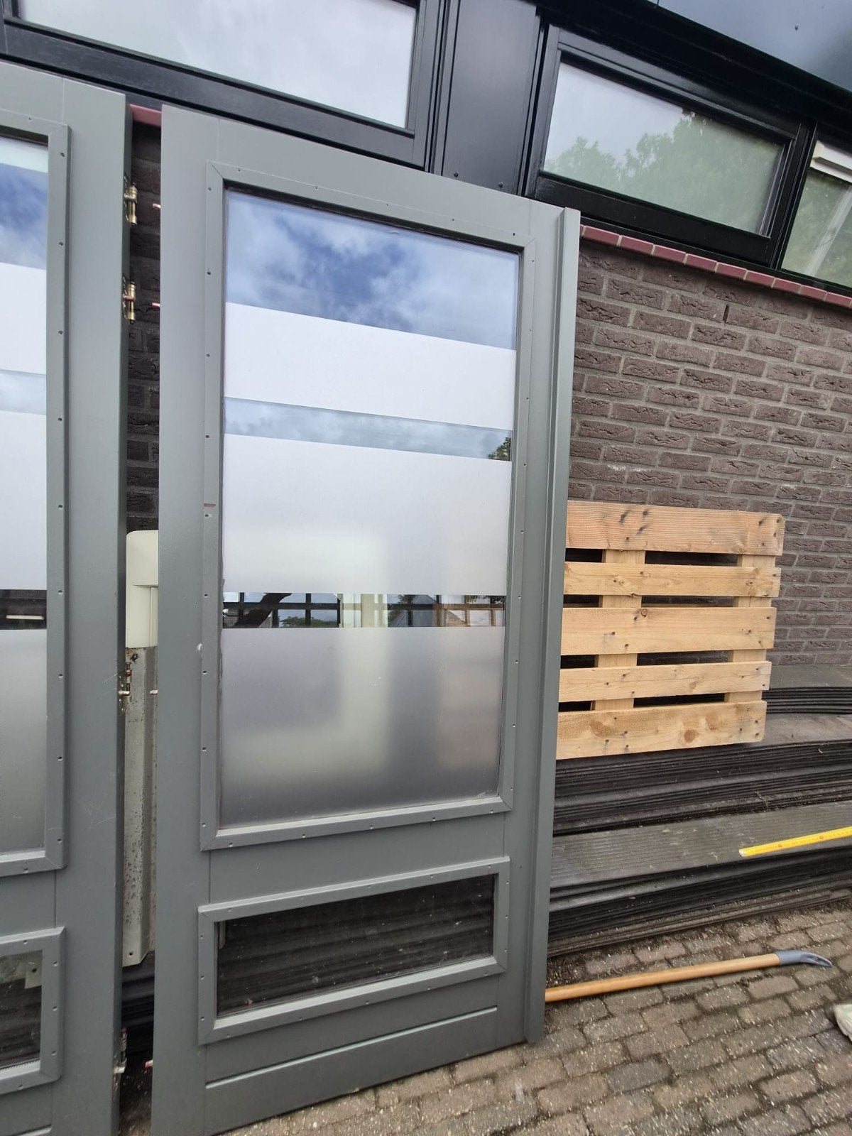dubbele openslaande deuren, Ophalen, Gebruikt, Deurkozijn, 150 tot 225 cm