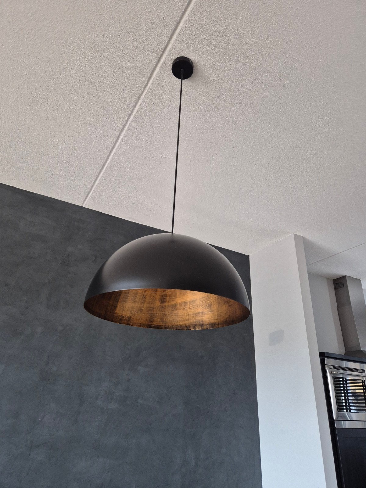 hanglamp + plafonnière, Ophalen, Zo goed als nieuw, Metaal