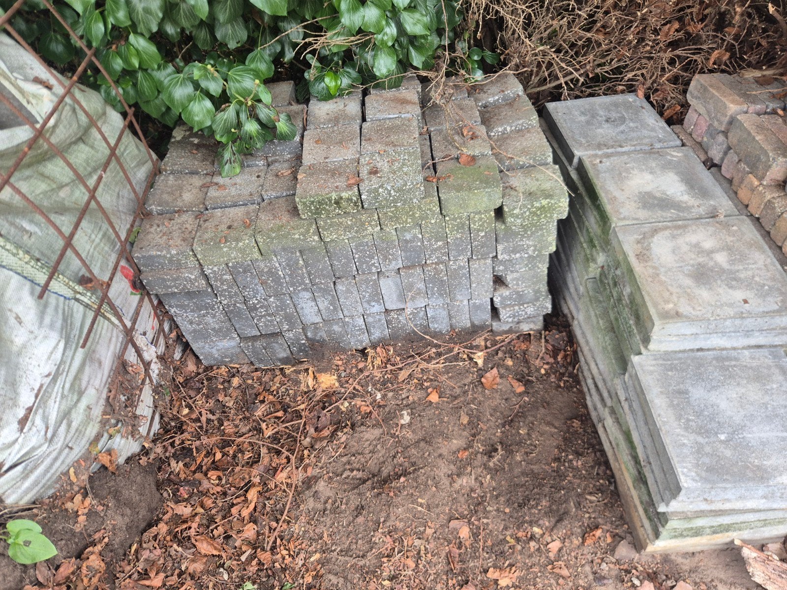 betontegeltjes 15 x 15 x 6, Ophalen, Gebruikt, Overige typen, Minder dan 5 m²