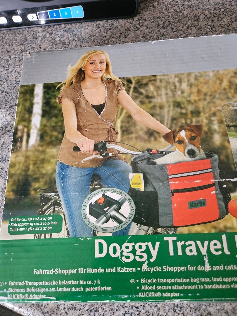 Honden fietsmandje voor op het stuur, Overige merken, Ophalen of Verzenden, Zo goed als nieuw, Hondenfietsmand