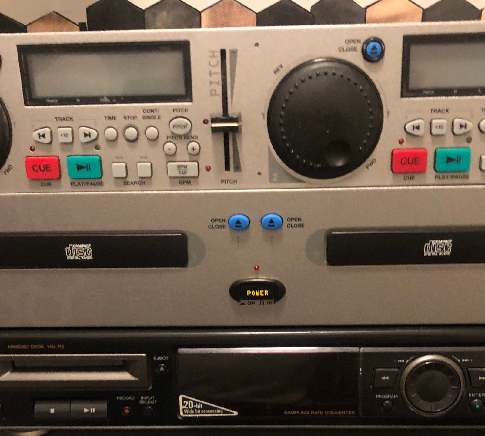 Professionele mengpaneel cd speler gratis 2 microfoons 35 e, Muziek en Instrumenten, Dj-sets en Draaitafels, Ophalen, Zo goed als nieuw