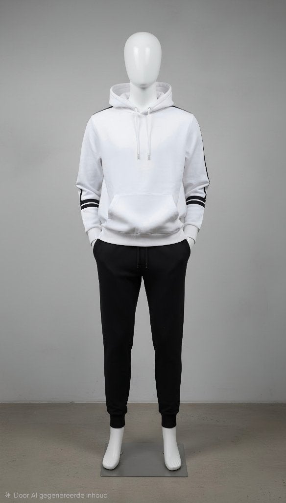 Bien Bleu Witte hoodie maat L, Maat 52/54 (L), Wit, Ophalen of Verzenden, Zo goed als nieuw