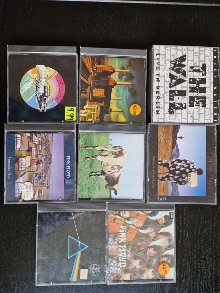 8 x Pink Floyd cd. Dark side of the moon. Gilmour, waters lp, Ophalen of Verzenden, Zo goed als nieuw, Progressive