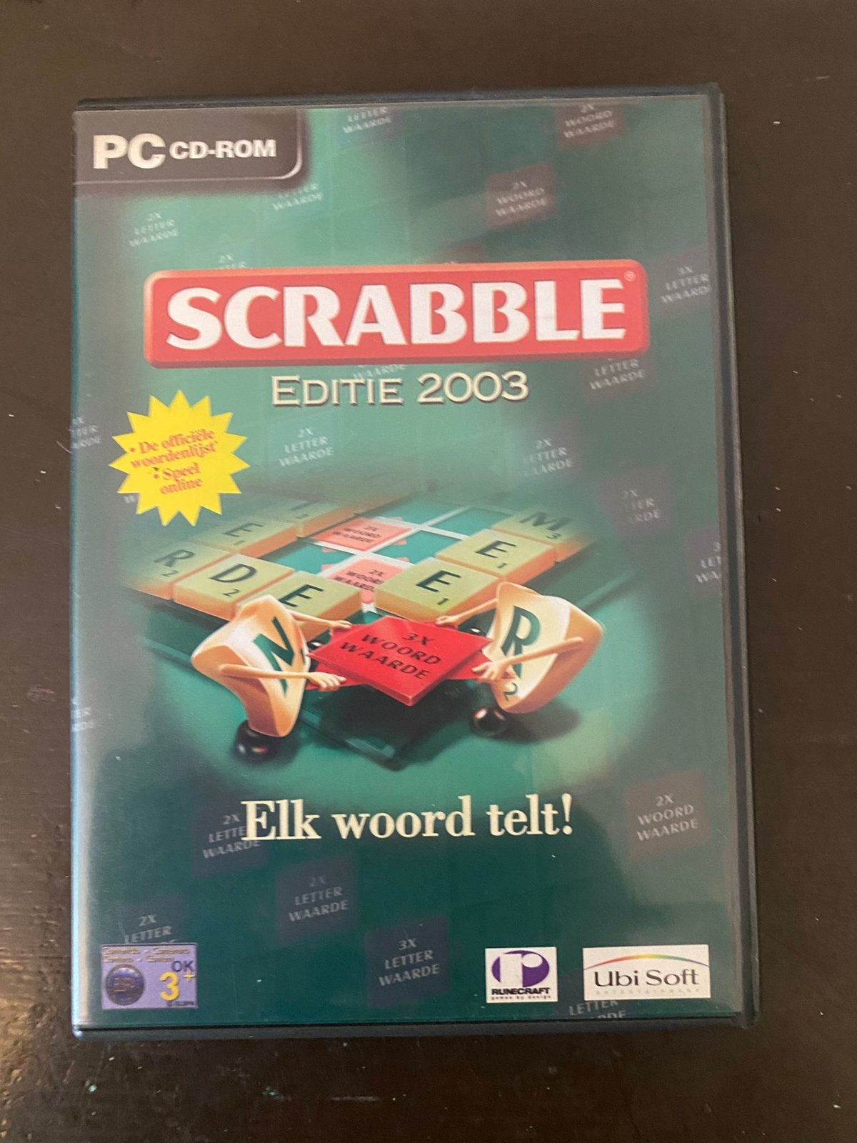 PC Game: Scrabble - 2003 (Ubisoft), 1 speler, Ophalen of Verzenden, Zo goed als nieuw, Vanaf 3 jaar