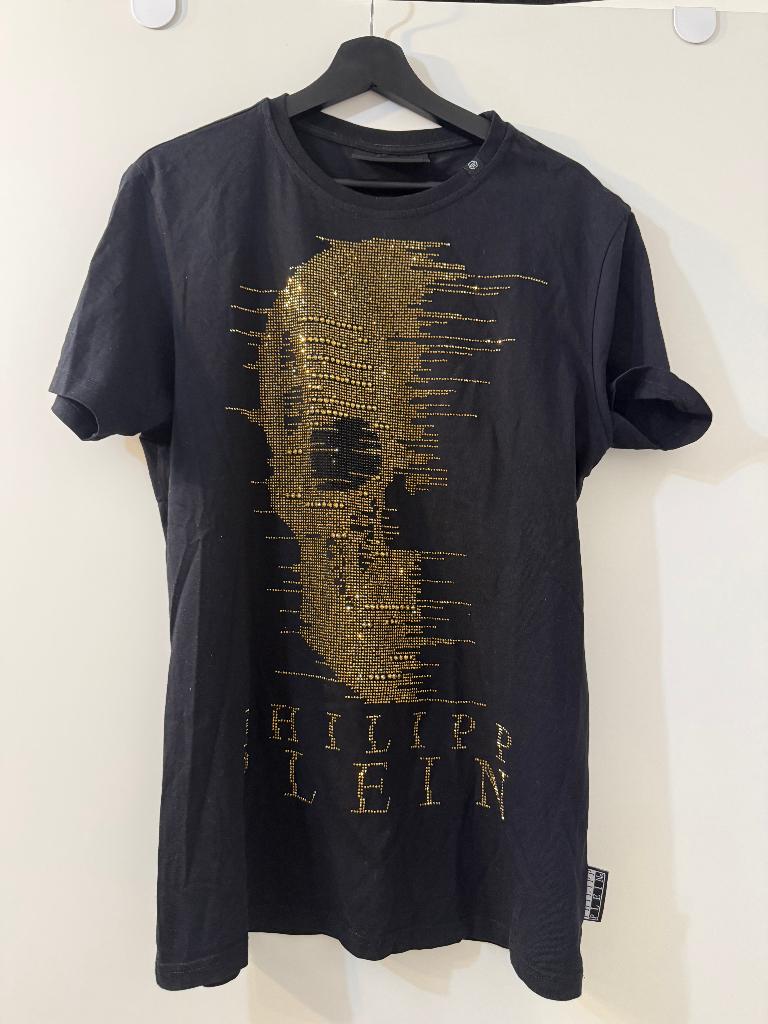 PHILIPP PLEIN Men Ghost-S T-Shirt, size M, NP 440EUR, Zwart, Zo goed als nieuw, Philipp Plein, Halswijdte 39/40 (M)