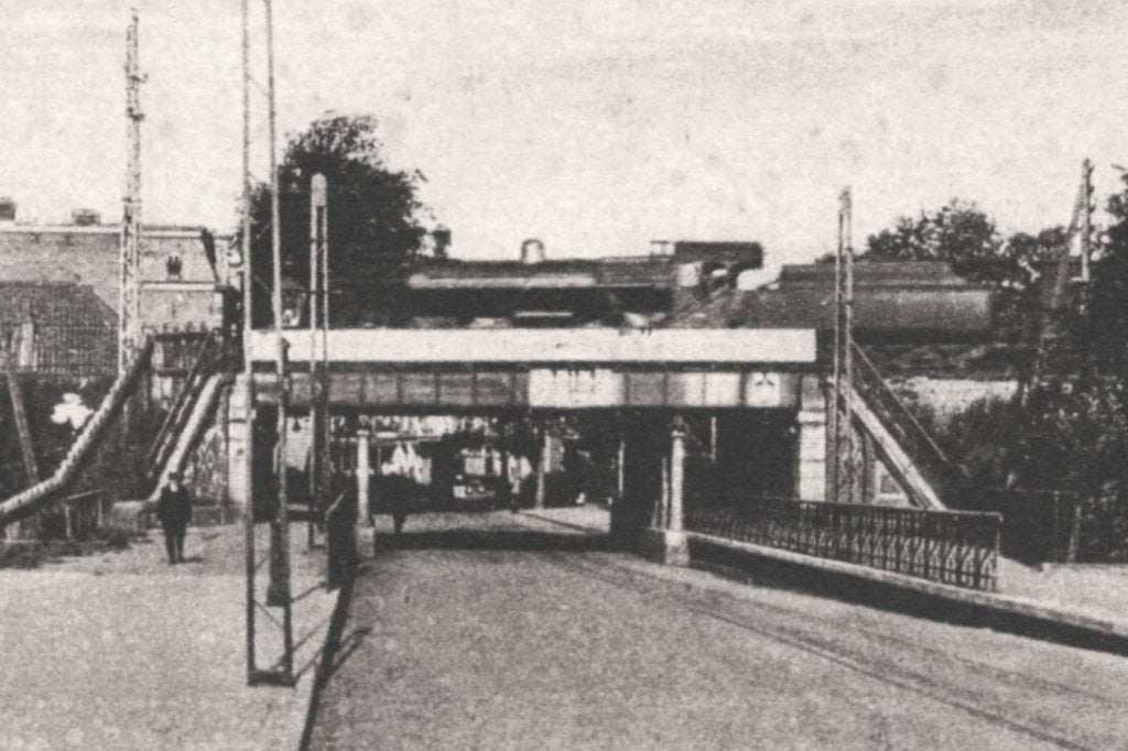 968326	Haarlem	Zijlweg	Spoor Viaduct	Locomotief jr 30, Verzamelen, Ansichtkaarten | Nederland, Ophalen of Verzenden, 1920 tot 1940