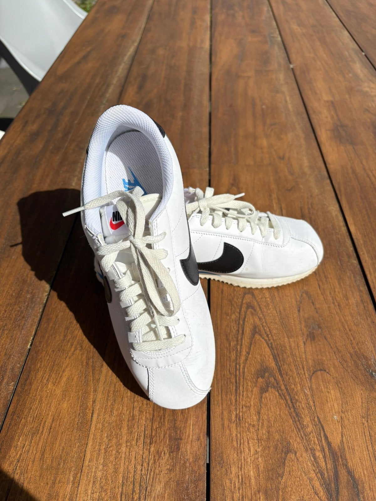 Nike Cortez maat 8,5 (eur 40), Wit, Ophalen of Verzenden, Sneakers of Gympen, Gedragen