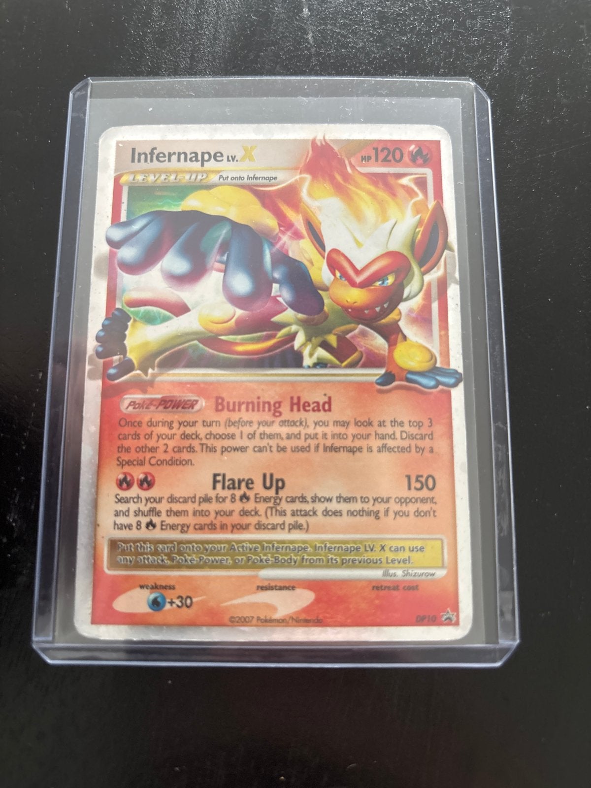 Infernape LV.X Pokémon kaart - Zeer goede staat, Ophalen of Verzenden, Zo goed als nieuw, Losse kaart