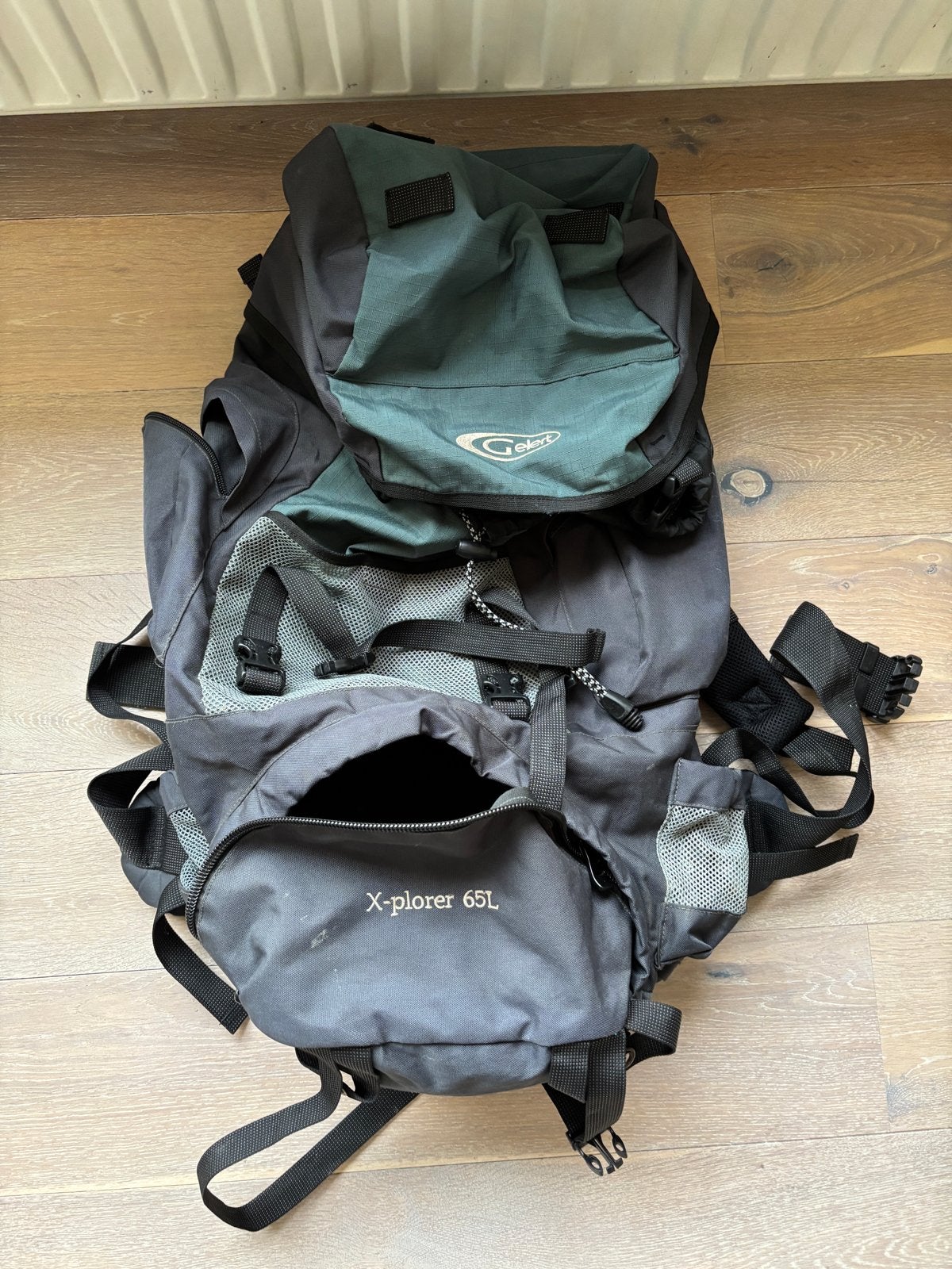 Grote Gelert X-plorer 65L Trekking Rugzak - Gebruikt, 40 cm of meer, Gebruikt, Trekking, 60 cm of meer