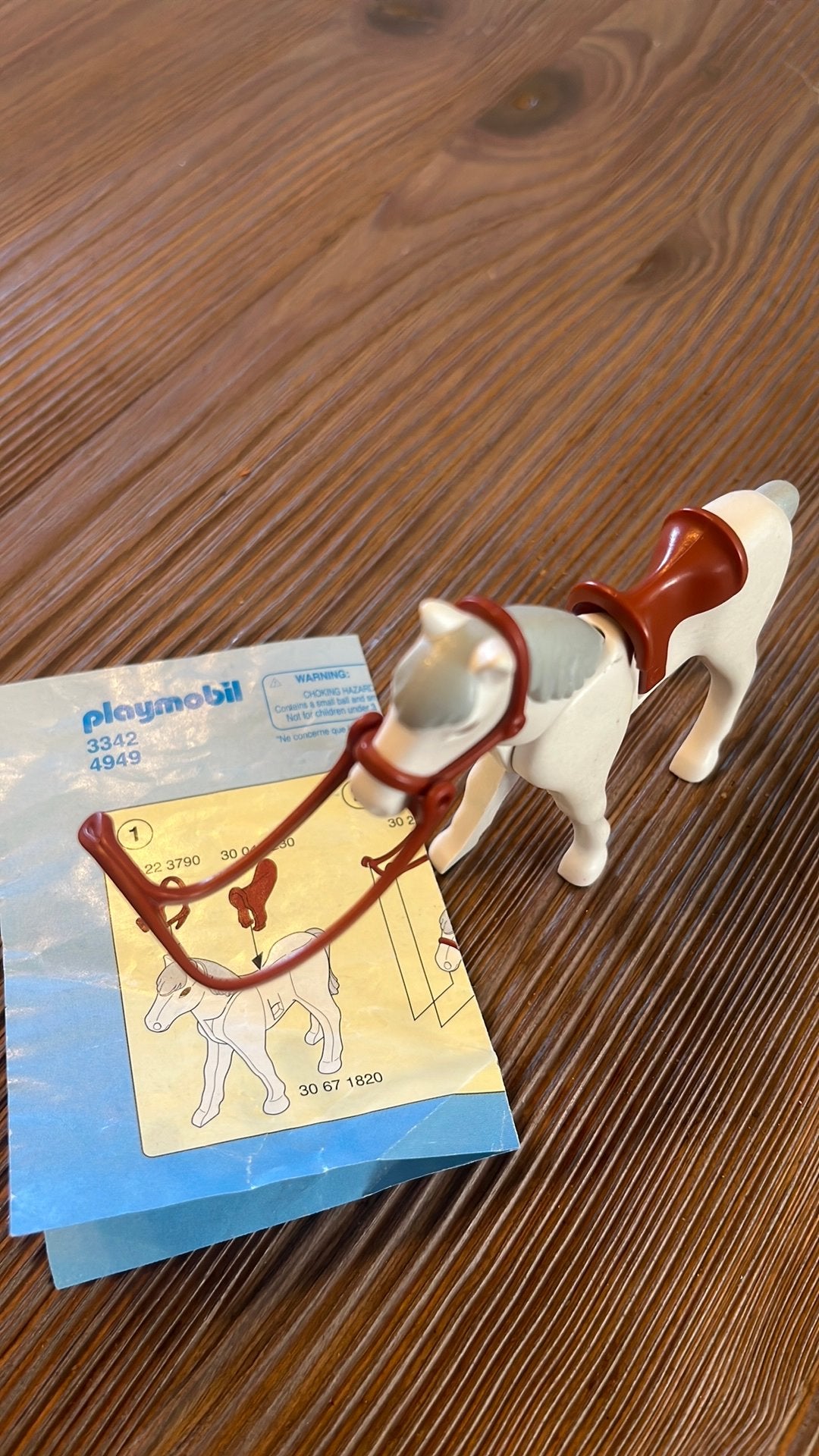 Playmobil 3342 4949 paardje, Ophalen, Winnie de Poeh of vrienden, Zo goed als nieuw, Overige typen