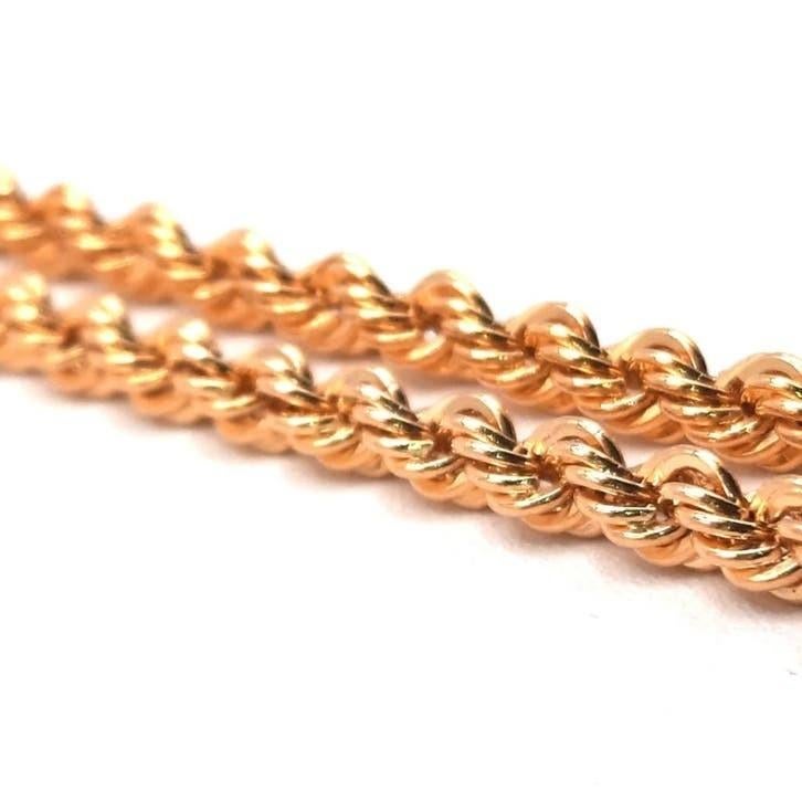 Gouden rope ketting 14kt, Sieraden, Tassen en Uiterlijk, Kettingen, Www.bredajuwelier.nl, Nieuw, Ophalen of Verzenden, Www.bredajuwelier.nl