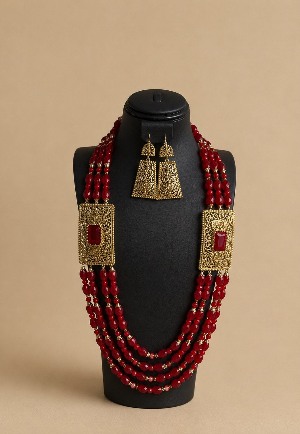 Nieuwe marokkaanse sierraden  rood met goud kaftan takchita, Ophalen of Verzenden, Nieuw, Rood, Overige typen