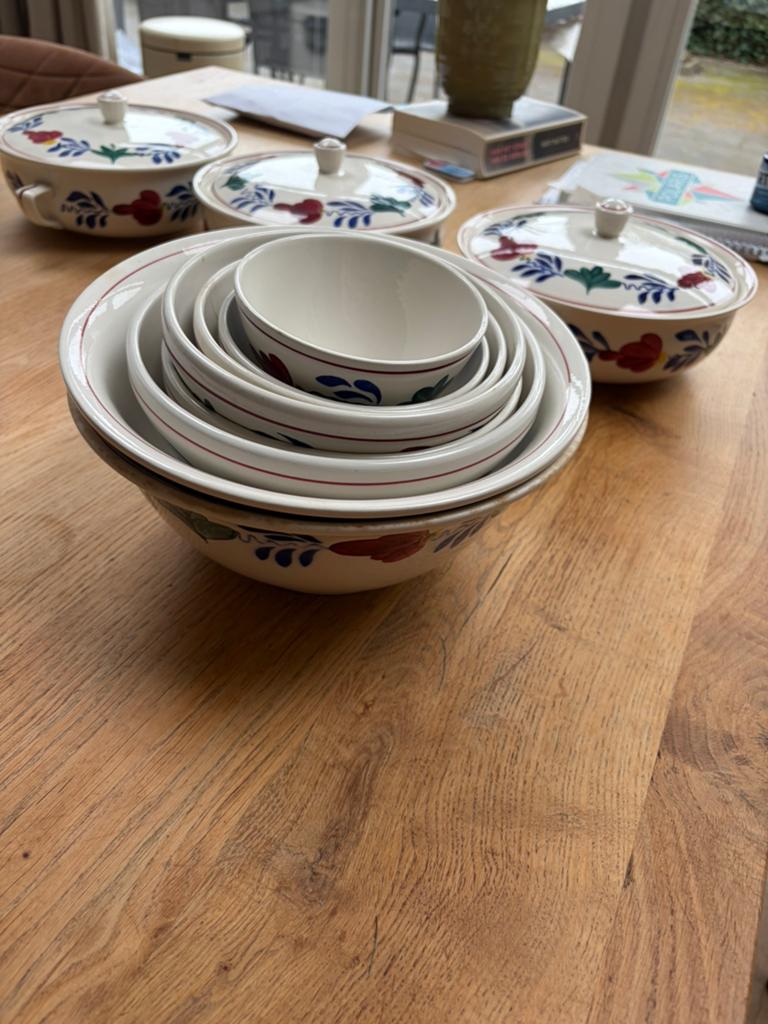 Uitgebreid Boerenbont Servies - Zeer Compleet, Ophalen of Verzenden, Zo goed als nieuw, Aardewerk, Compleet servies