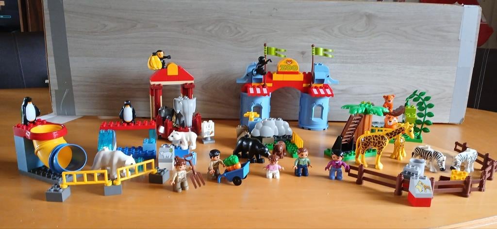 Duplo 5635 en 5633 Grote dierentuin, Ophalen of Verzenden, Zo goed als nieuw, Duplo, Meerdere sets