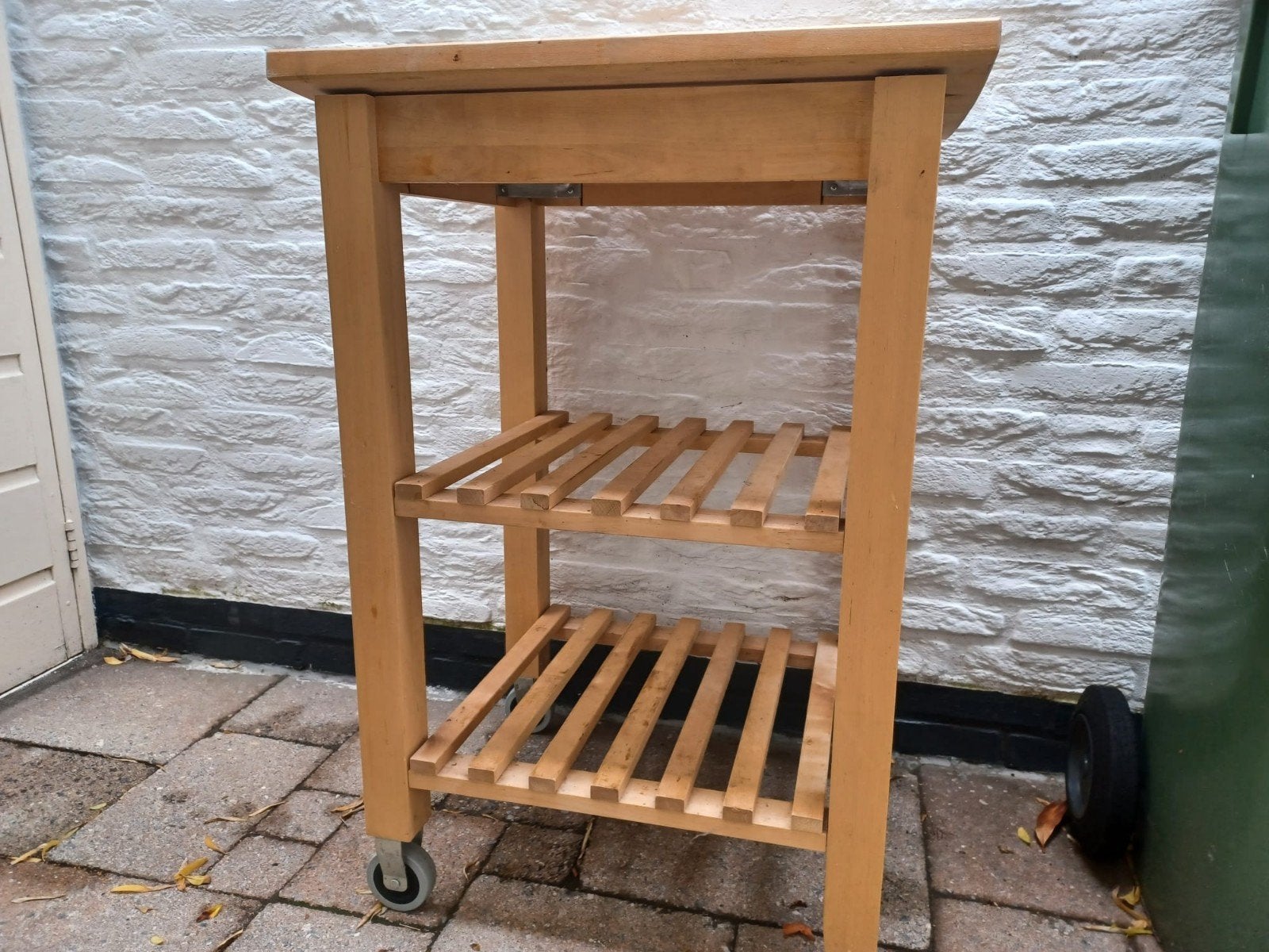 Houten Keukentrolley met Wieltjes - IKEA, Ophalen, Gebruikt, Hout, IKEA