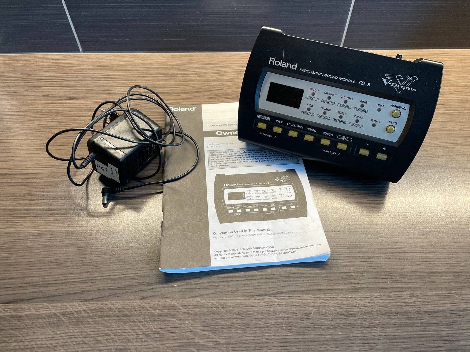 Roland TD-3 Percussion Sound Module met voeding en boekjes, Muziek en Instrumenten, Ophalen of Verzenden, Gebruikt, Drums of Percussie